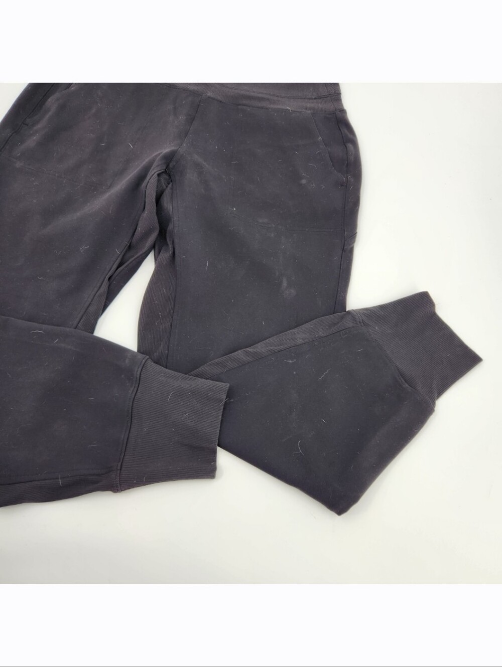 Athleta Venice High Rise Jogger Pant Womens Size Medium Black Zip Pockets - Picture 3 of 8
